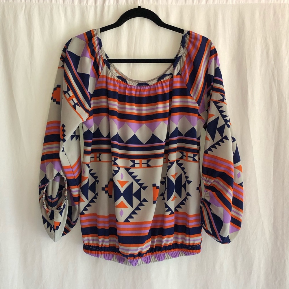 Se Sang Multicolor Aztec Blouse